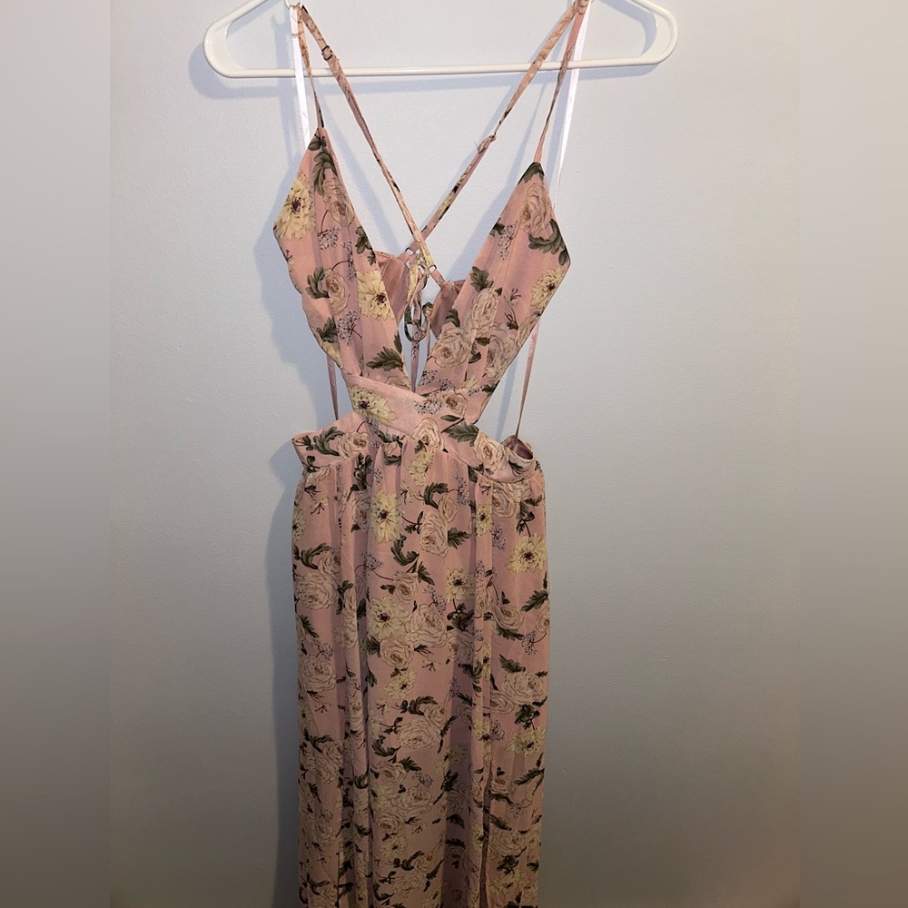 SHE+SKY Floor length Open back Everly Dress